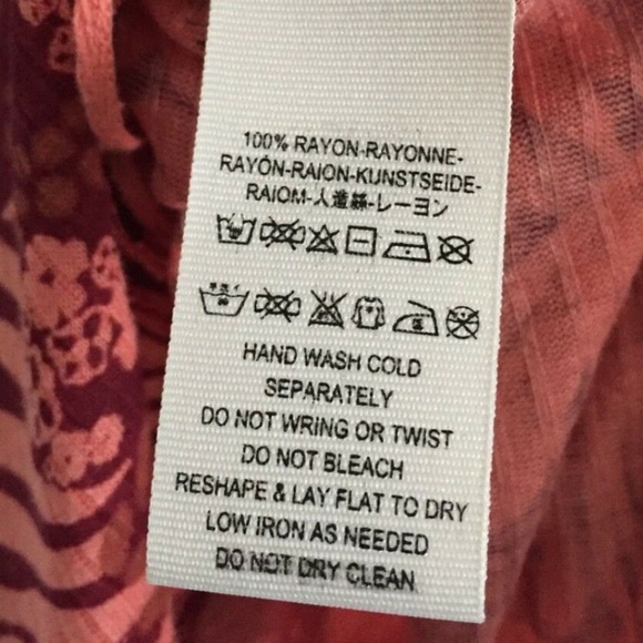 NWT Free People Red & Orange Cut Out Top - Picture 5 of 7